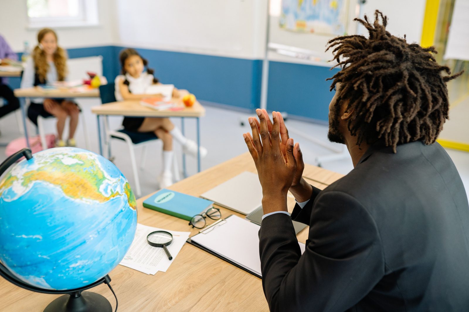 Teacher at end of day